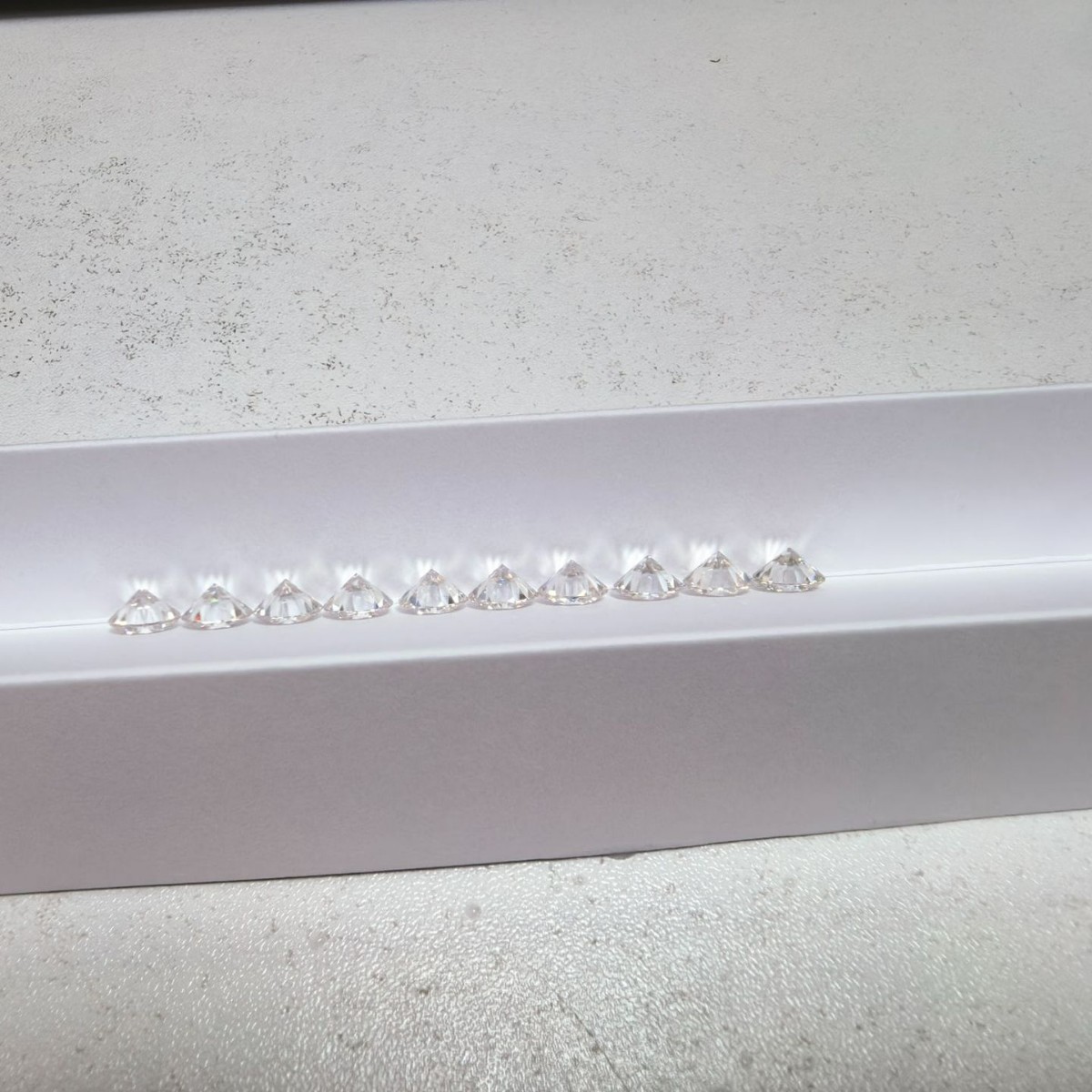 Moissanite Loose Stone g Color Vvs Clarity Round Eight Hearts and Eight Arrows Factory Direct Supply Spot Wholesale