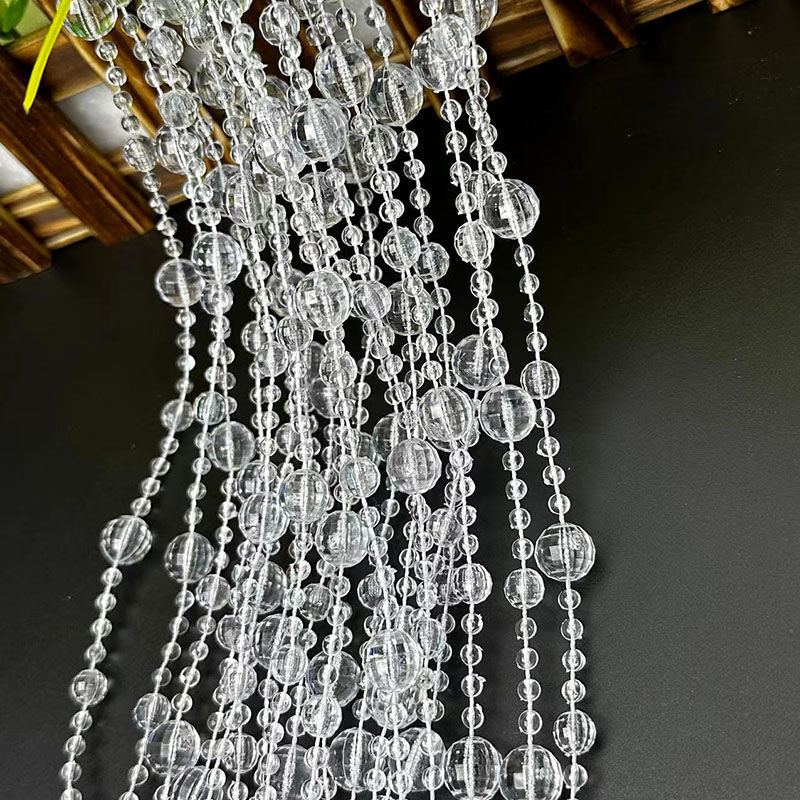 Acrylic cord bead wedding bead curtain wedding imitation Crystal road lead stage ceiling decoration Crystal Christmas Tree Bead Chain