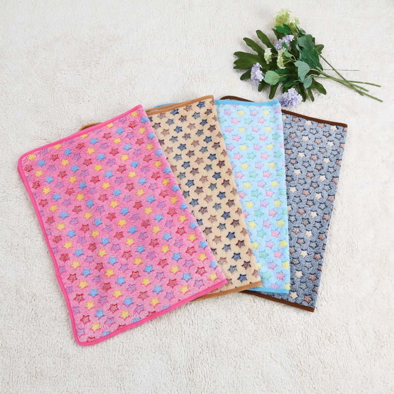 Популярные осенне-зимние одеяла для домашних животных, устойчивые к укусам, washable, индивидуальные матрасы, коралловый флис, оптовая продажа теплых матов для кошек