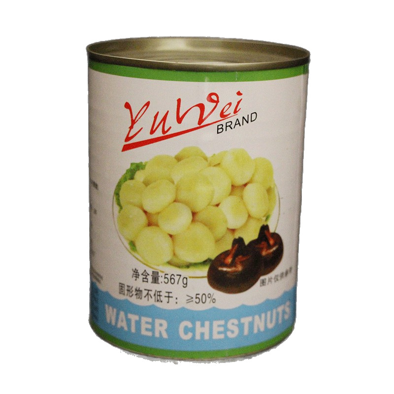 Yuwei Canned Water Chestnuts 567g Peeled Whole Stir-Fry Stew Filling Lion Head Lychee Meat Home Commercial