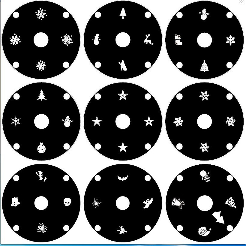 Shenzhen Special Supply Black and White Snowflake Lamp Lawn Lamp Film