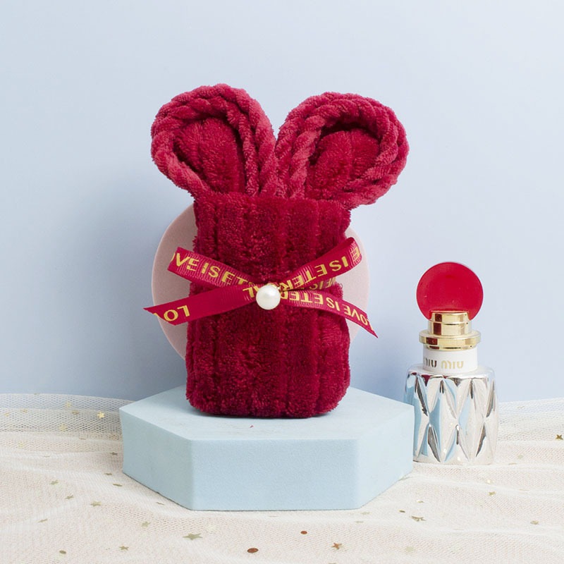 Little Rabbit Towel Souvenir Children's Towel Candy Gift Wholesale New Year National Day Mid-Autumn Festival Gift