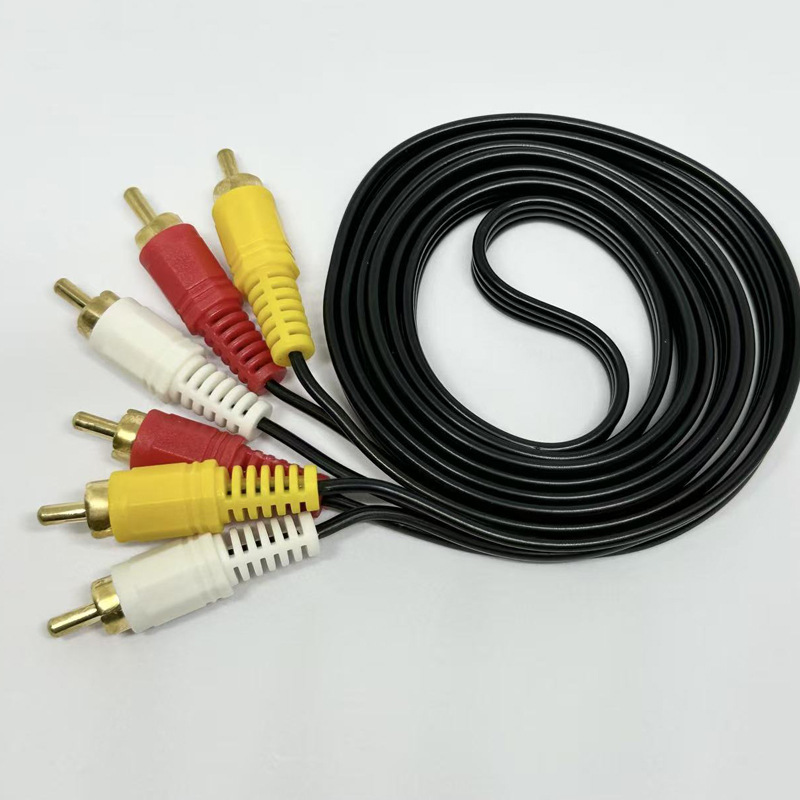 Three-To-Three Cable, 2.1m-Pin Lotus Cable, Av Cable, Audio and Video Connection Cable, Computer Connection Audio Cable, Speaker Cable