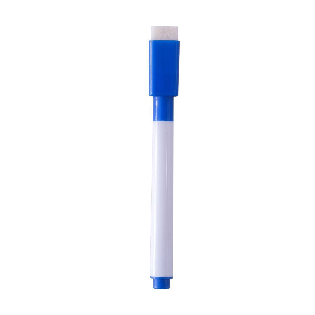 Magnetic Whiteboard Marker with Adhesive Label, White Water-Based Pen, Erasable Marker, Office and Educational Colored Blackboard Marker