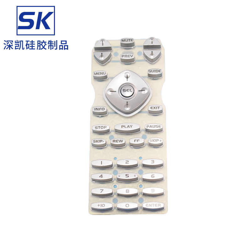 Plastic + Silicone Combination Buttons, Laser Engraving, Color Printing, Conductive Source Manufacturers, Instrument Buttons Can Be Provided with Drawings and Samples