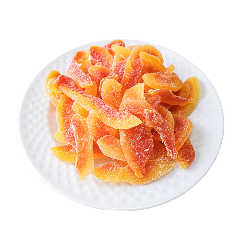 Foreign Trade Fruit Preserves Red Papaya Dried Colorful Papaya Slices Preserved Fruit Papaya Diced Dried Fruit Bulk Wholesale