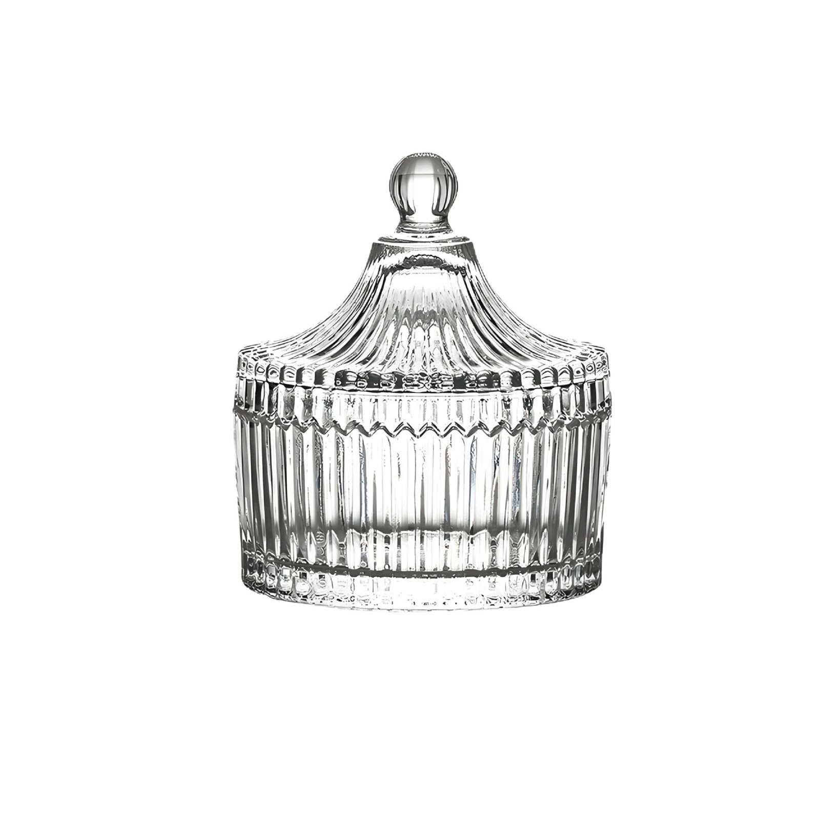 Glass Jewelry Box Candy Jar Cotton Swab Pen Cartridge Ashtray Scented Tea Jar Storage Box Storage Jar Small Diamond Others