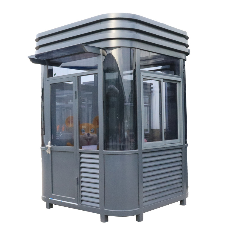 Finished Steel Structure Guard Booth Security Booth Outdoor Guard Duty Room Manufacturer Toll Station Guard Booth Removable Guard Room