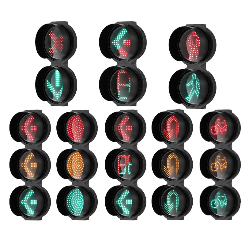 Manufacturer aluminum solar traffic light intersection waterproof signal light LED waterproof red and green signal light