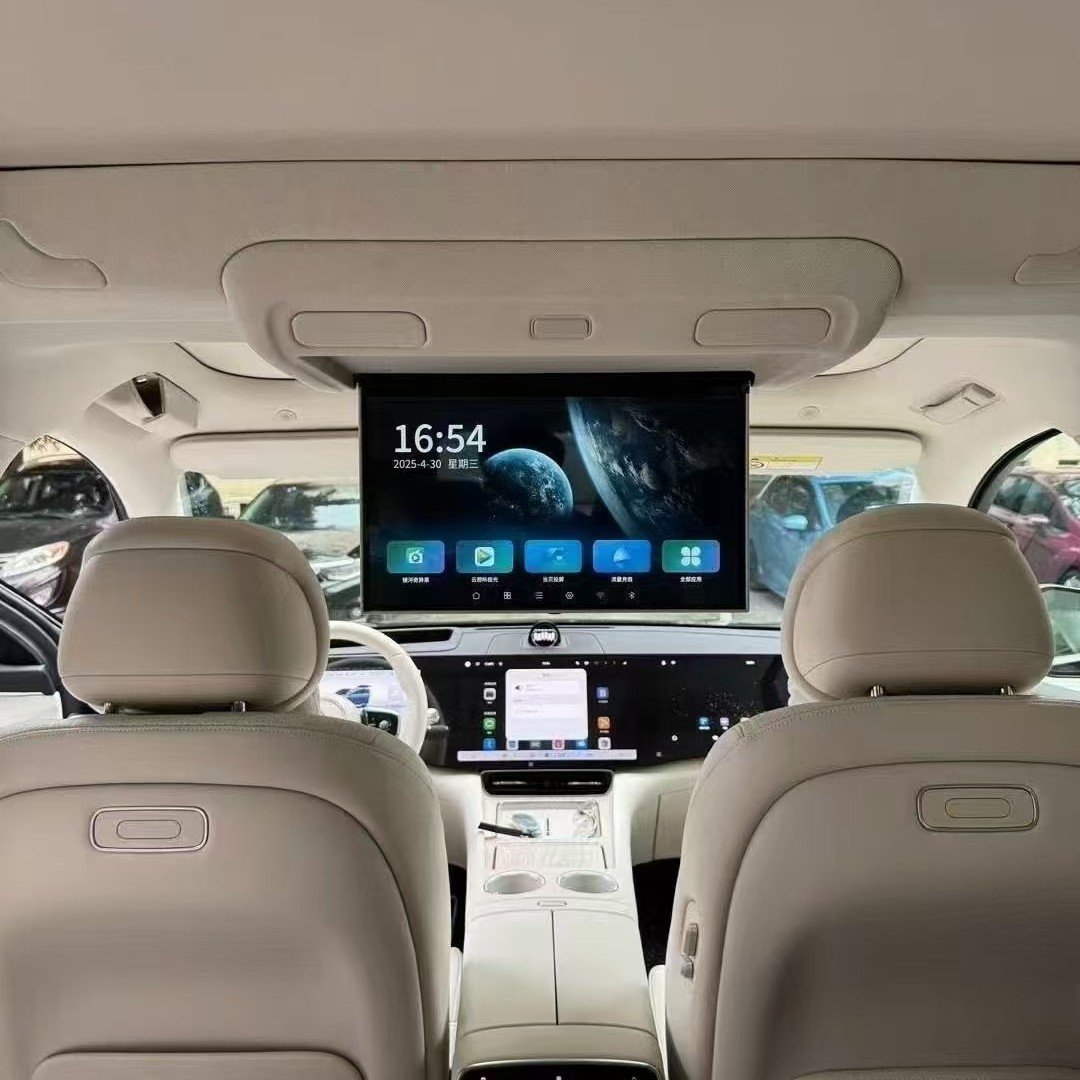 Ceiling-Mounted Tv for M8, Trendy Brand Elf M8 Rear Entertainment Screen Modification and Upgrade