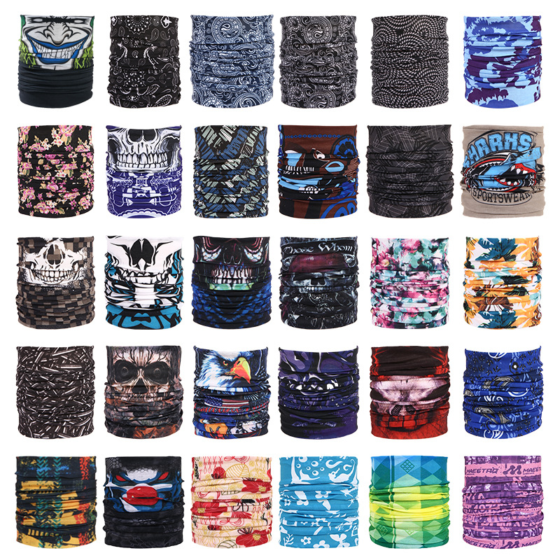 Маска для велоспорта, теплый шарф для шеи, реквизит на Хэллоуин, череп и универсальная маска, бесшовный многофункциональный магический шарф