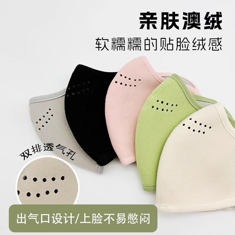 Австралийская бархатная теплая маска для девочек на зиму, стильная защитная маска для глаз, дышащая, для велоспорта и лыж, холодозащитная и ветрозащитная маска