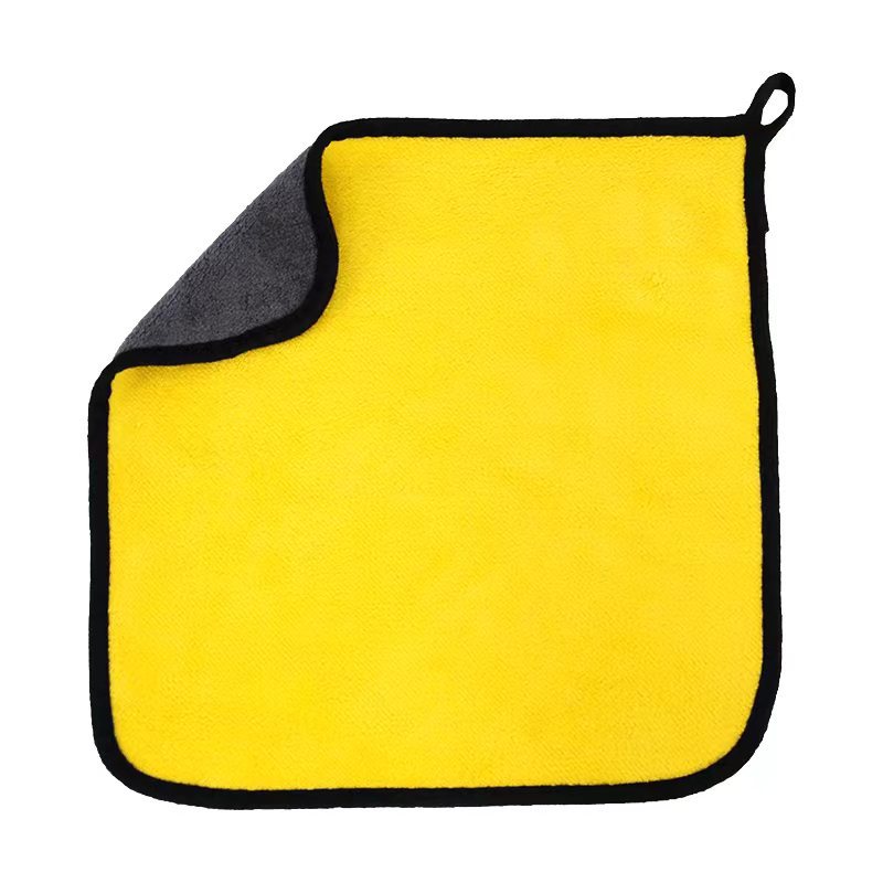 Car Wipe Towel Coral Fleece Double-sided Thickened Car Wash Towel No Marks Cleaning Towel Supplies Dipper Car Wipe Cloth