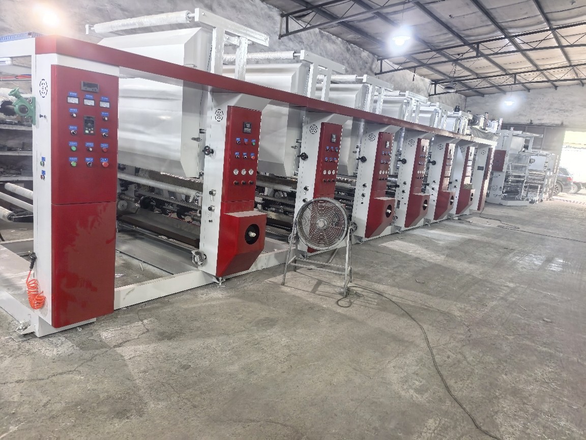 Rotogravure Fully Automatic Computer Color Printing Machine Double Release and Double Collection High Speed Plastic Film Paper Ink Printing Machine