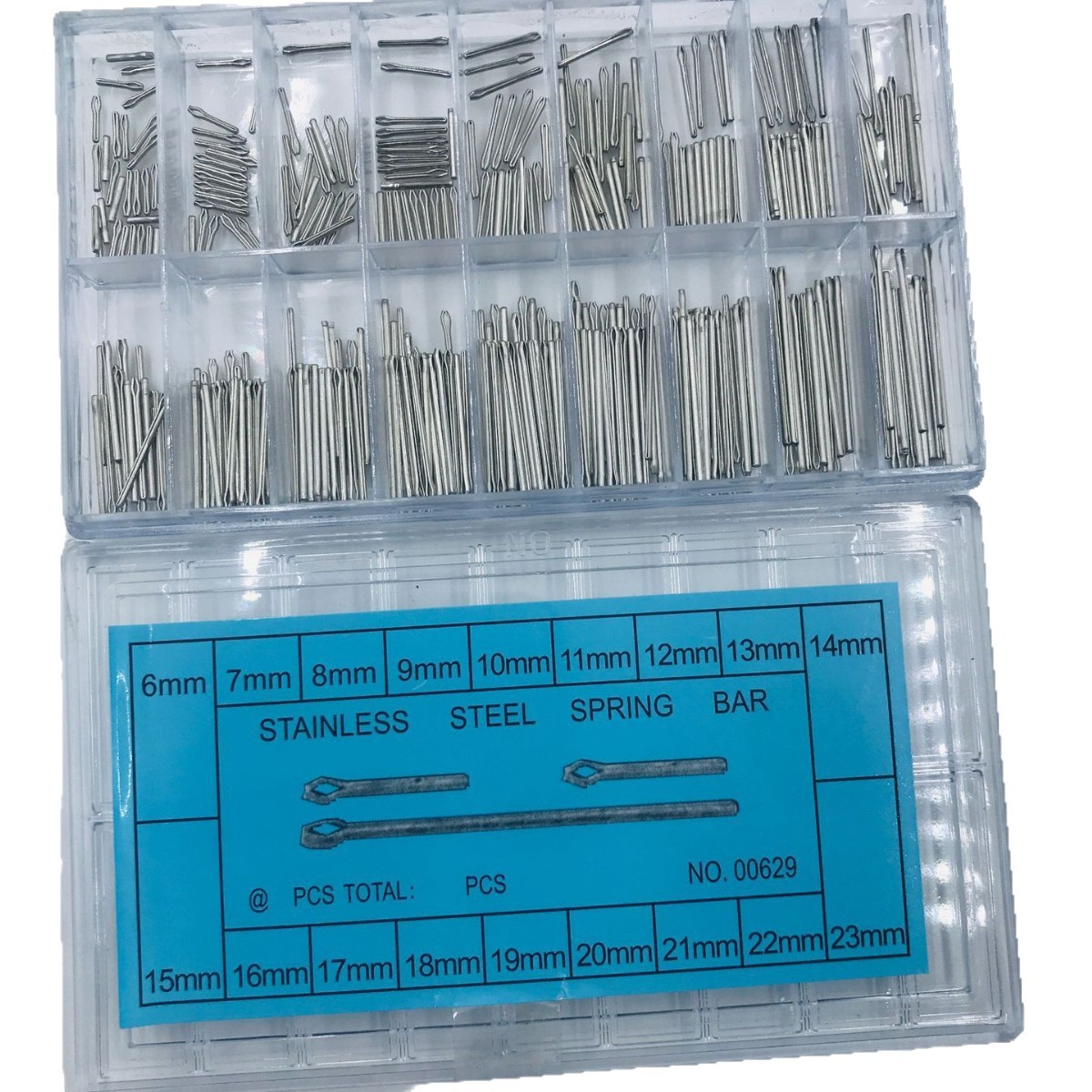 Strap accessories boxed hairpin 6-23mm split pin strap fixed shaft U-pin watch shaft