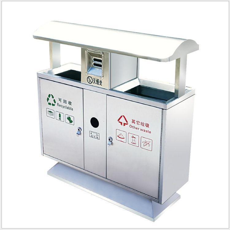 Two-Category Trash Cans, Painted, Three or Four Flower Pots, Dry and Wet Separation, Commercial Use, Star Wars Storage, Spider-Man, Recyclable