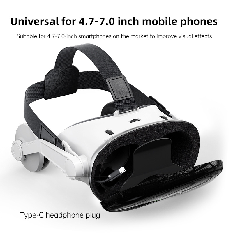 Vrshinecon Qianhuan G18E Headphone Version Vr Glasses Mobile Phone 3D Virtual Reality Helmet Large Screen Mobile Phone Box