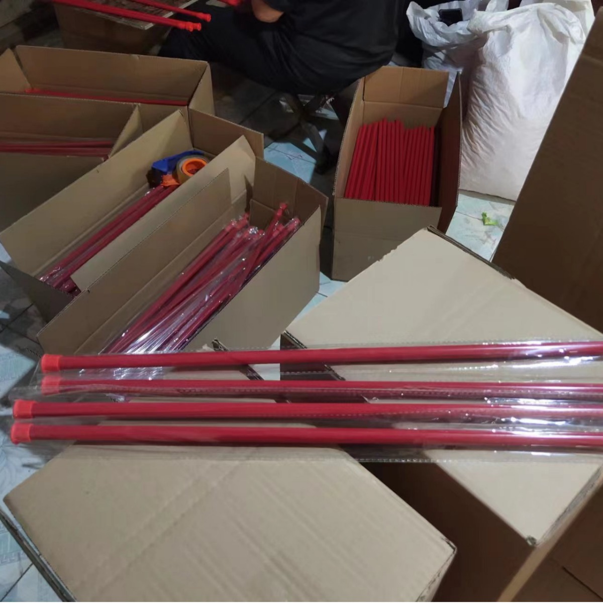 Punch-free Telescopic Rod Roman Rod Shower Curtain Door Curtain Curtain Rod Clothes Drying Rod Kitchen Pendant Rod Cross-border E-commerce