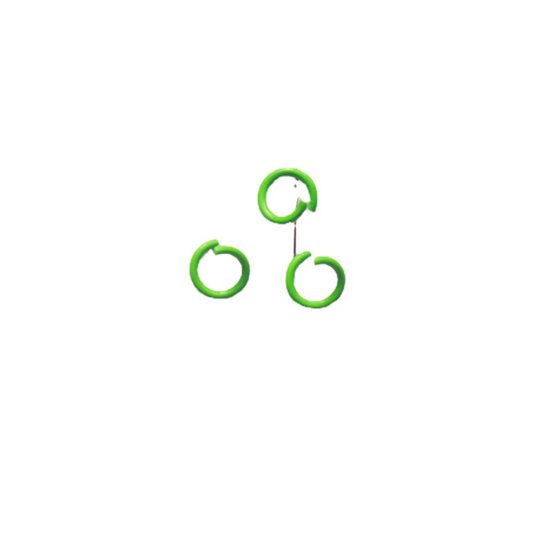 1.2*8mm metal paint open color single ring link ring open ring C ring Diy handmade jewelry material accessories