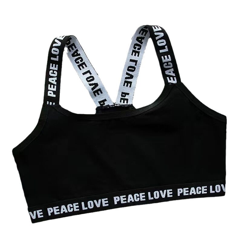 8-14 Years Old Kidsren's Vest Girls Development Period Middle-Aged Kidsren's Intimates Bra Pure Cotton Seamless Sports Tube Top