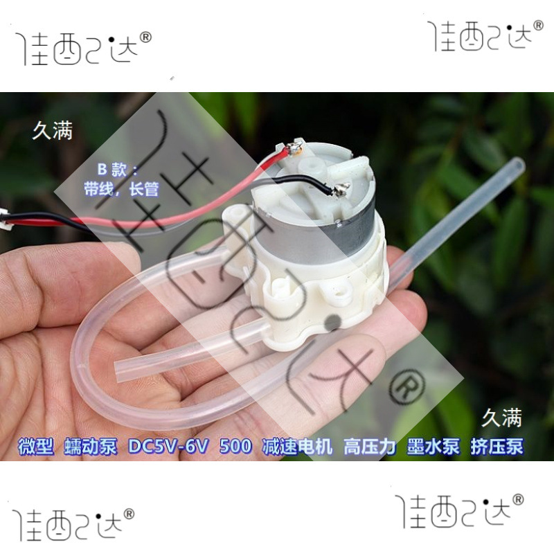 Micro Pump Dc5V Precious Metal Brush 500 Reduction Motor Small Dc Quantitative Self-Priming Pump Water Pumping