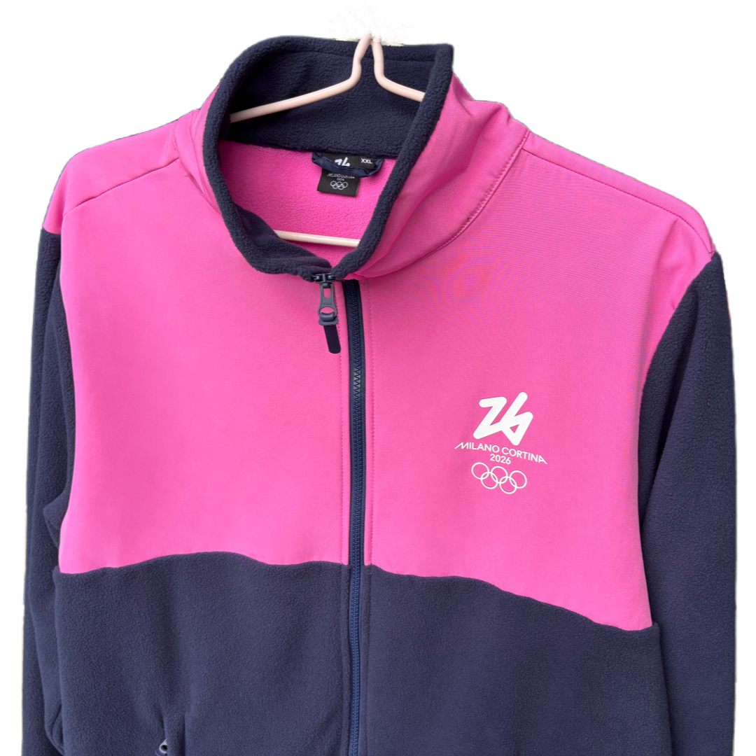 Contrast Color Stitching Pink Jacket 2026 Joint Series Sports Jacket Factory Customization