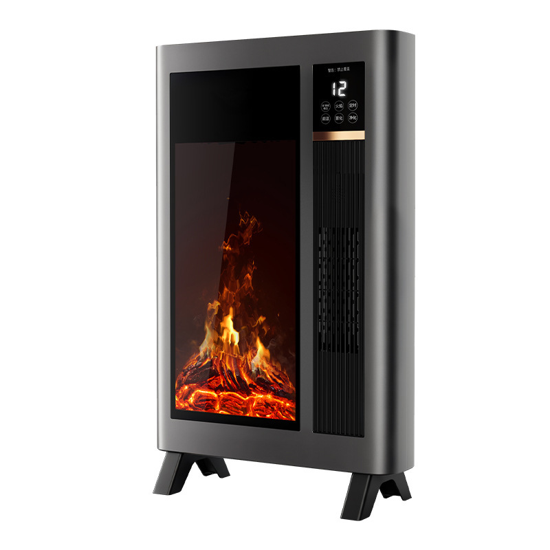 Graphene Heater Fireplace Atomized Humidification Heater Household Large Area Intelligent Voice Control Electric Heater