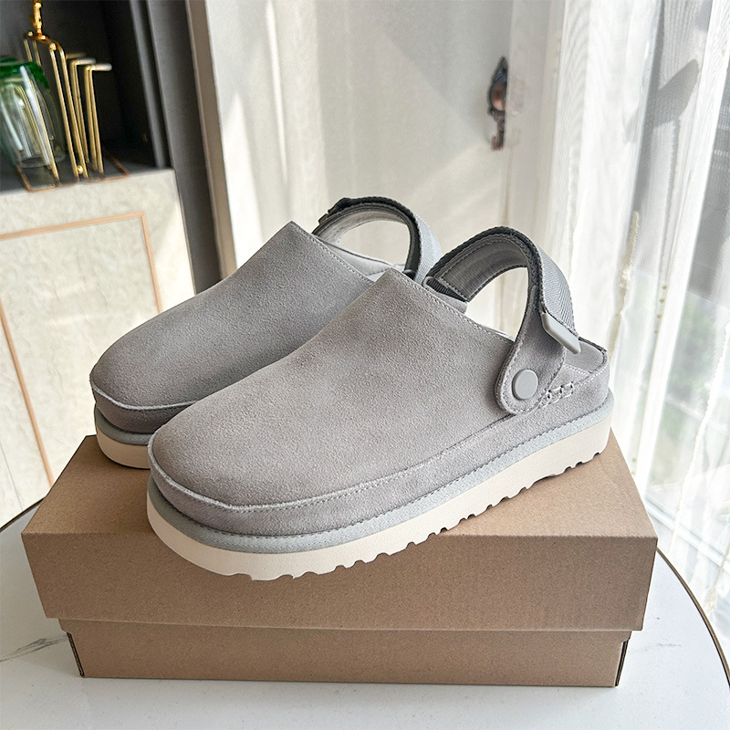 в наличии UG2024 новые женские тапочки Баотоу Венус Крокер обувь толстое дно Бокен повседневная кросс-граница обувь для влюблённых