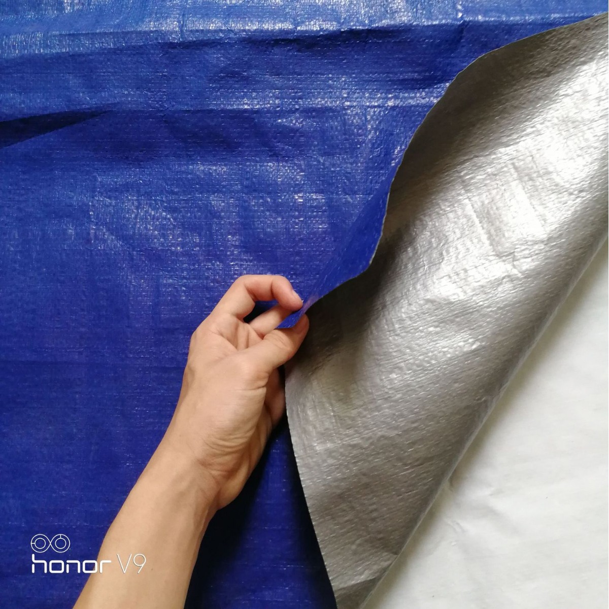 Thickened Tent Cloth Blue Silver Cloth Shade Cloth Color Striped Cloth Rainproof Waterproof Cloth Grey Plastic Cold-proof Packing Cloth