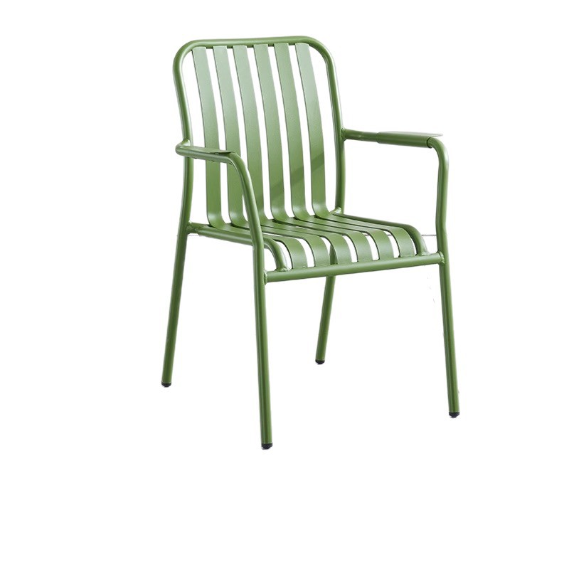 Internet Celebrity Milk Tea Shop Outdoor Table and Chair Combination Cafe Outdoor Table and Chairs Outdoor Courtyard Balcony Chair Garden Furniture