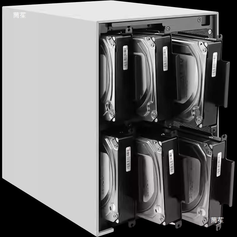 N100 Itx Nas Storage N305 N150 N355 Low Power Consumption 6-Bay Fei Niu Black Qunhui Chassis Nas