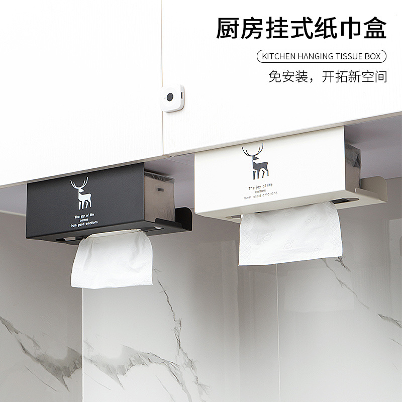 Держатель для бумаги на кухне, без сверления, настенный, для хранения рулонов бумаги