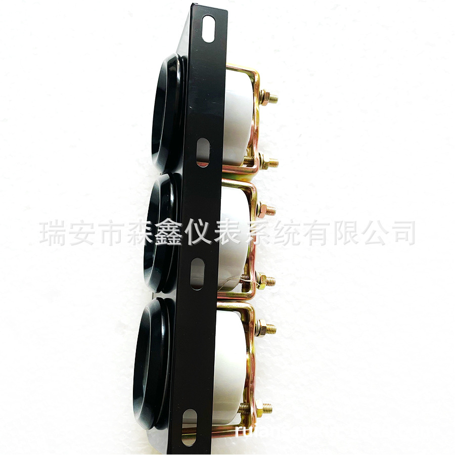 Car Modification Instrument Panel Water Temperature Gauge Oil Temperature Gauge Oil Pressure Gauge Triple Gauge 2 Inch 52mm Black Background Black Cover Blue Shell Manufacturer