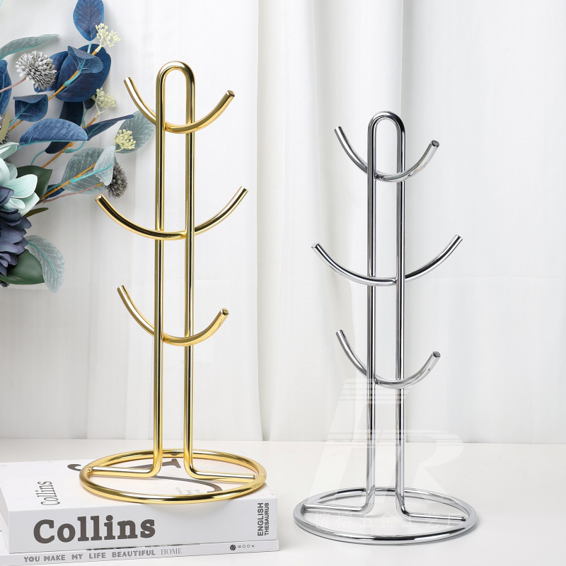 Mug Rack, Cup Holder, Kitchen Storage Rack, Coffee Cup Holder, Wine Glass Upside-Down Rack, Tea Draining Rack, Storage