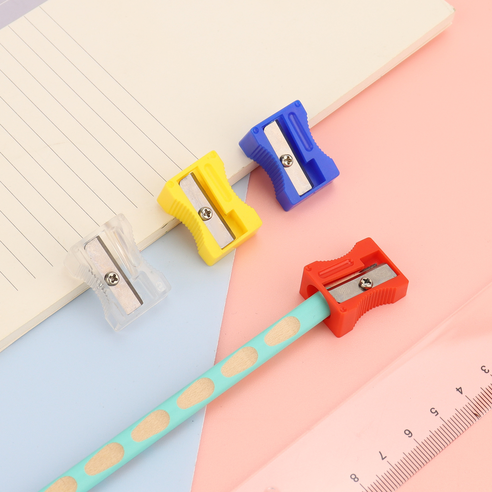 Single Hole Large Diameter Beveled Pencil Sharpener 11mm Student Cute Pencil Sharpener Kidsren's Pencil Sharpener Cartoon Stationery Wholesale