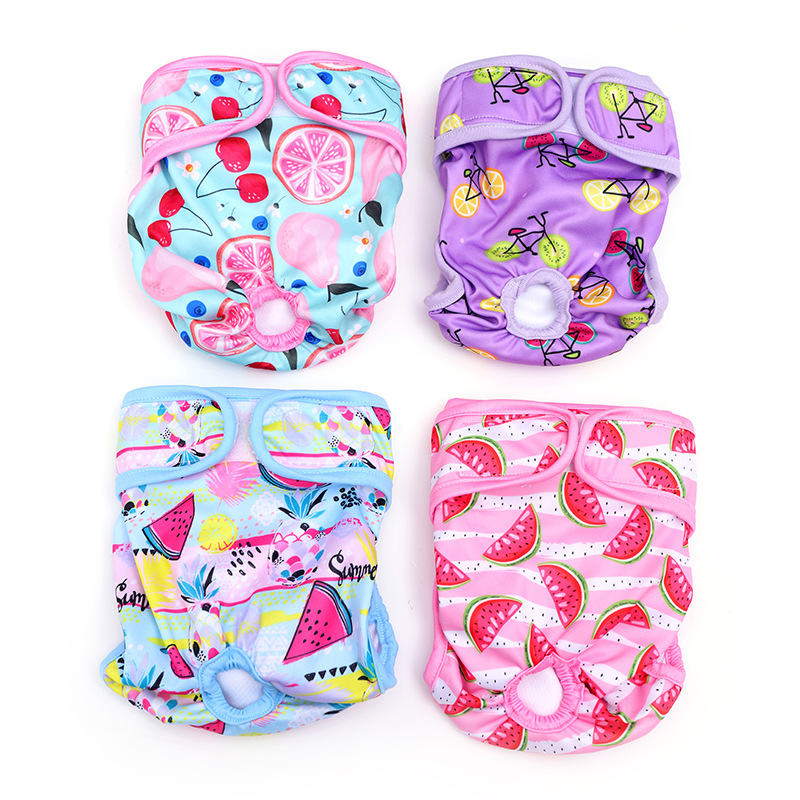 Amazon Washable Female Dog Menstrual Pants Diapers Dog Diapers Anti-Harassment Menstrual Pants Diapers Pet Menstrual Pants