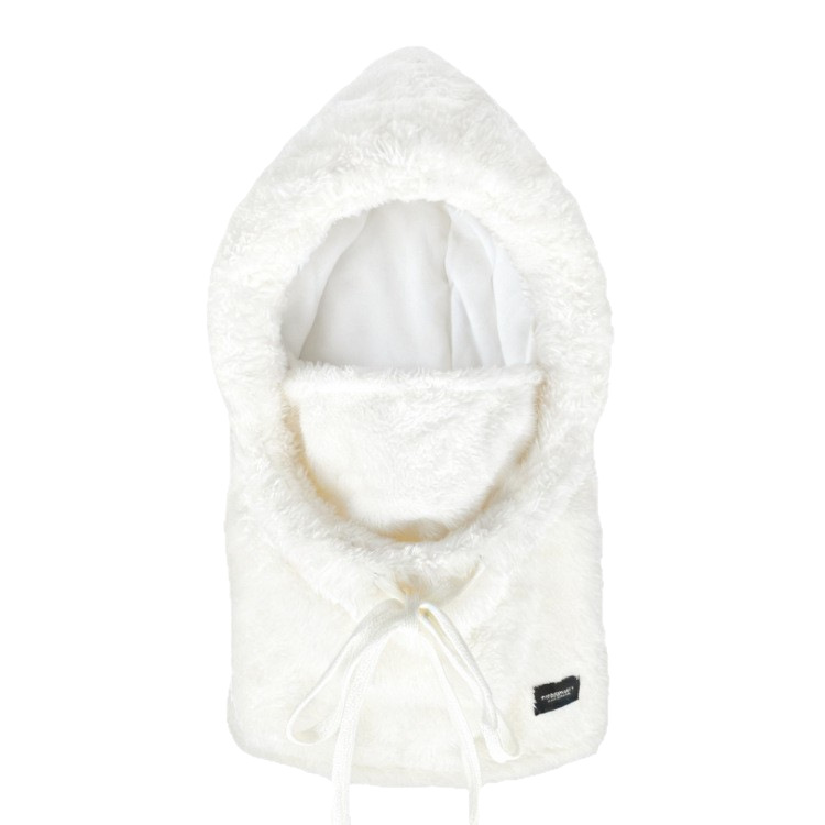 2025 Cross-Border New European and American Windproof Design Winter Women's Plush Hooded Mask Hat to Prevent Cold Cycling Autumn and Winter