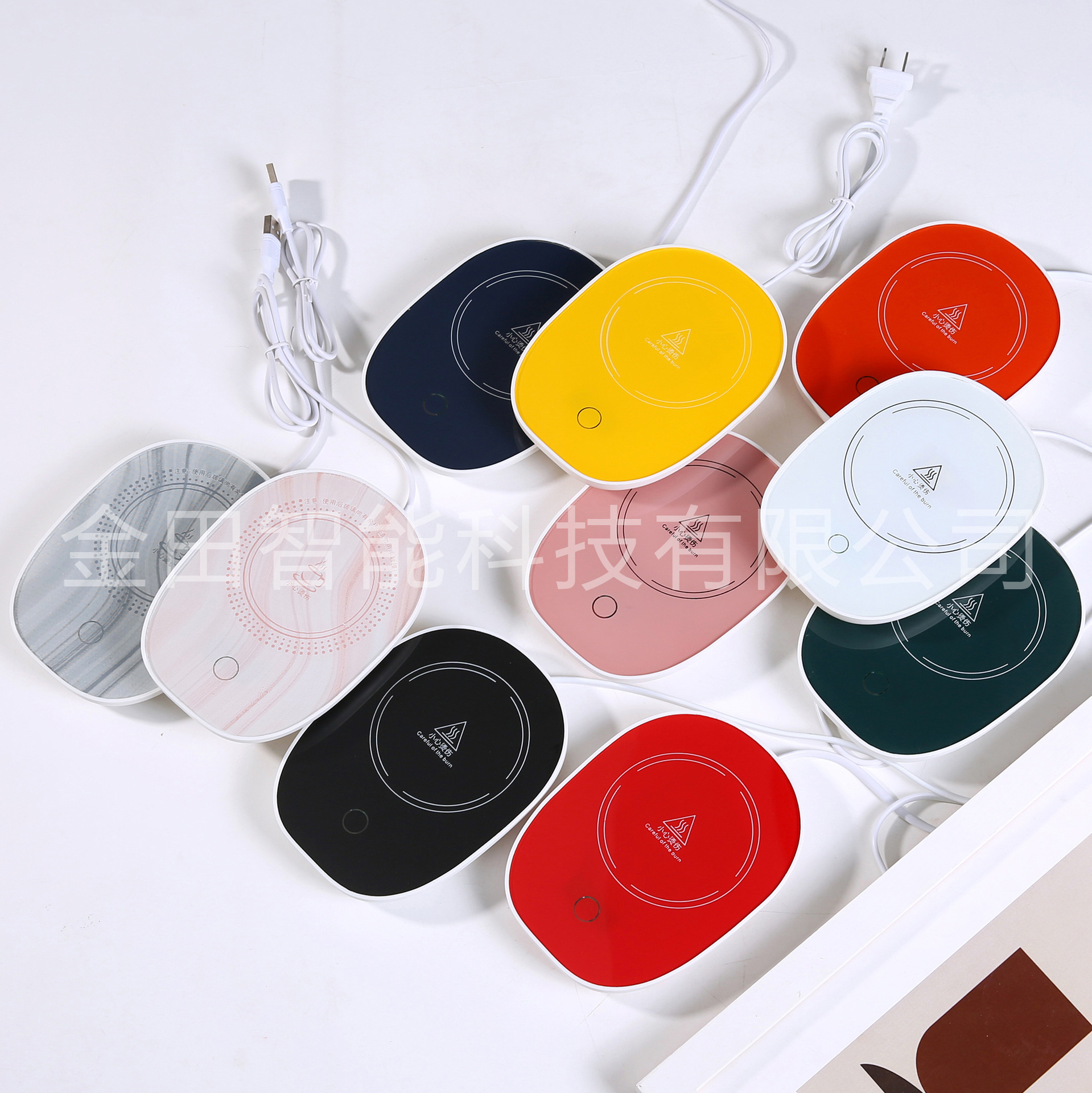 Интеллектуальная подставка с постоянной температурой 55 градусов, USB-розетка для офиса