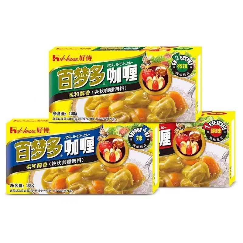 Baimengduo Haoshi Curry 100g Japanese Instant Food Home Children's Rice Curry Sauce Small European Curry Thai