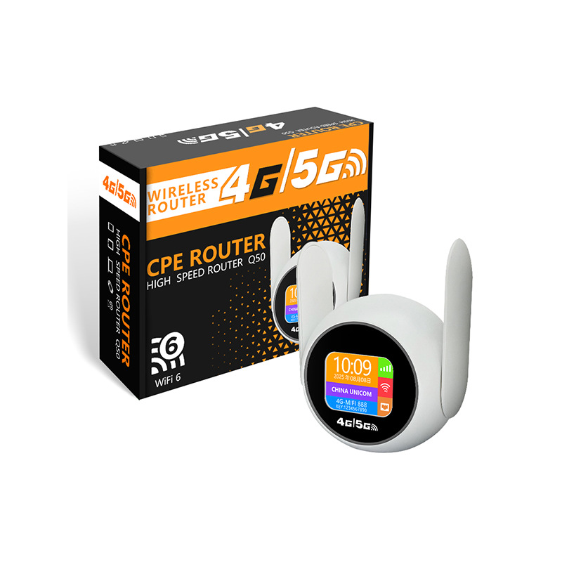 4g Router Mini Portable Plug-In Sim Card Wifi6 with Rj45 Port Foldableing Antenna Wireless Wifi Router