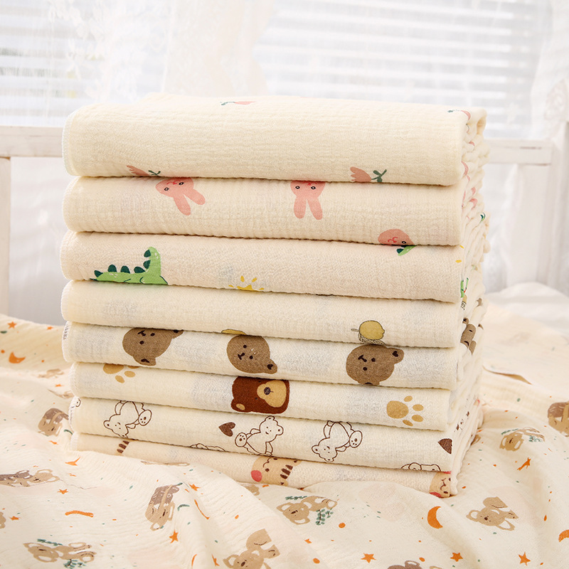 Baby Bag Single Pure Cotton Newborn Baby's Birth Room Cover Blanket Newborn Bag Double-Layer Yarn Summer Sunshade Bag Towel Bath Towel