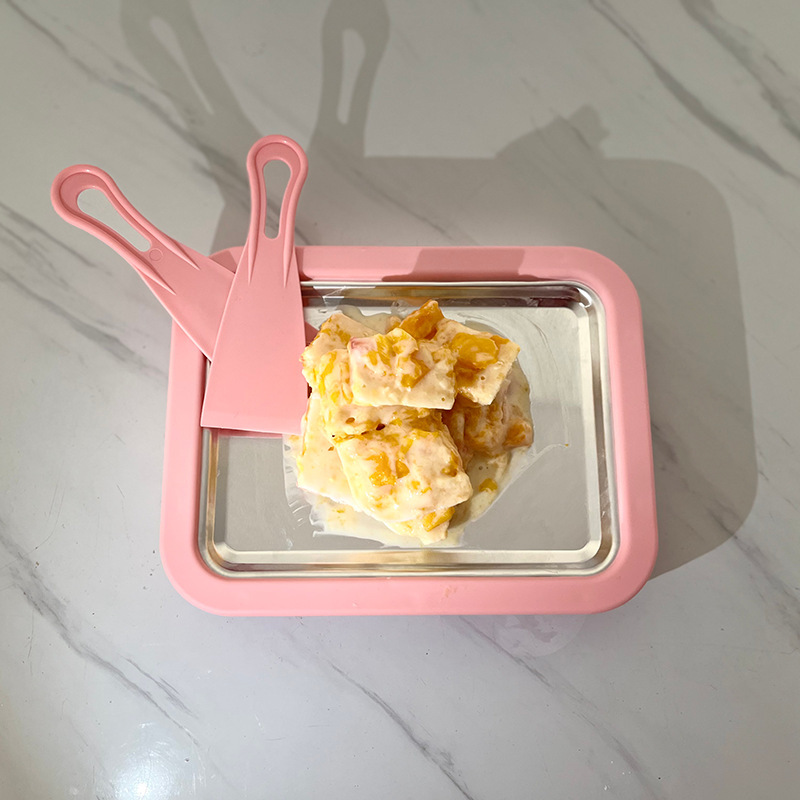 Homemade DIY Mini Fruit Stir-Fry Ice Cream Maker for Kids, No Plug Needed