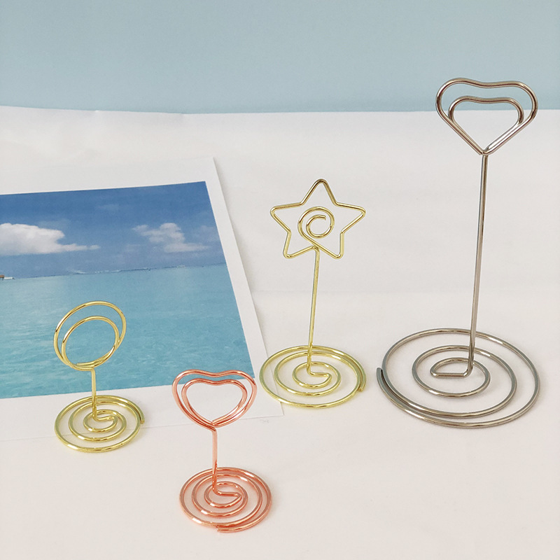 Cross-Border Peacock Round Note Holder Desktop Business Card Holder Love Message Holder Creative Heart-Shaped Seat Holder Ready for Sale