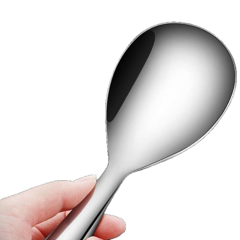 Stainless Steel Popular Stainless Steel Rice Spoon for Household Rice Serving Non-Stick Rice Durable Rice Spoon for Household Commercial Tableware