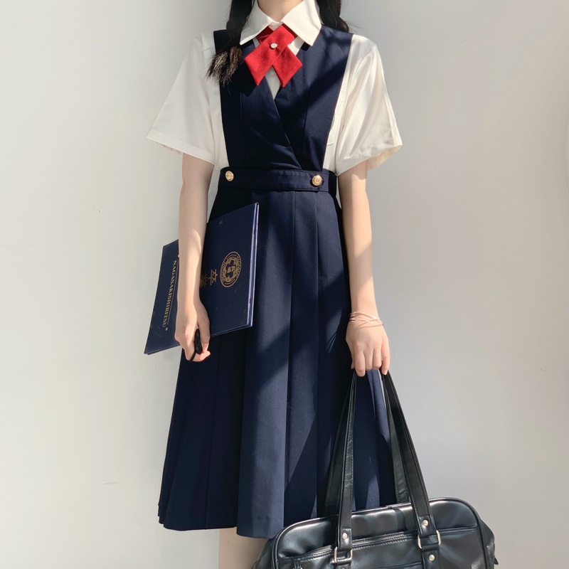 Japanese Jk Uniform Nursing Skirt Set Original Authentic Autumn and Winter Nursing Vest Dress Suit School Style Dress for Women