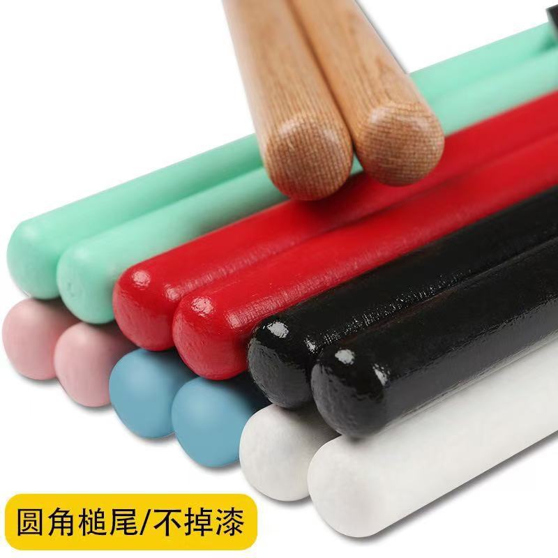 Mk Drum Drum Sticks Solid Wood Drumsticks 5A Jazz Drum Digital Drum Sticks Professional Kidsren's Practice 7A Can Be Engraved