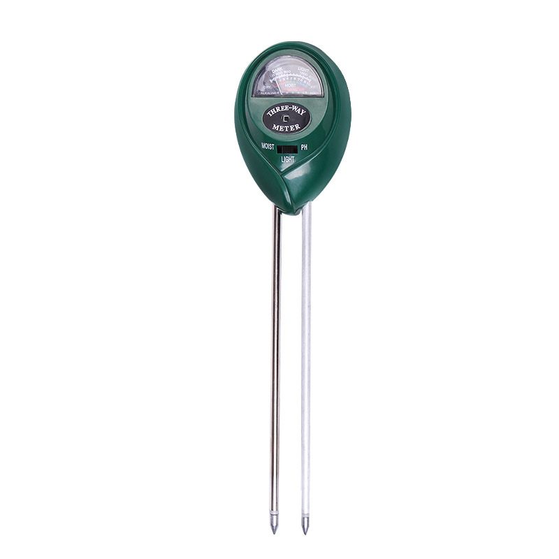 Three-in-one soil detector factory wholesale environmental test instrument light intensity moisture meter pH meter