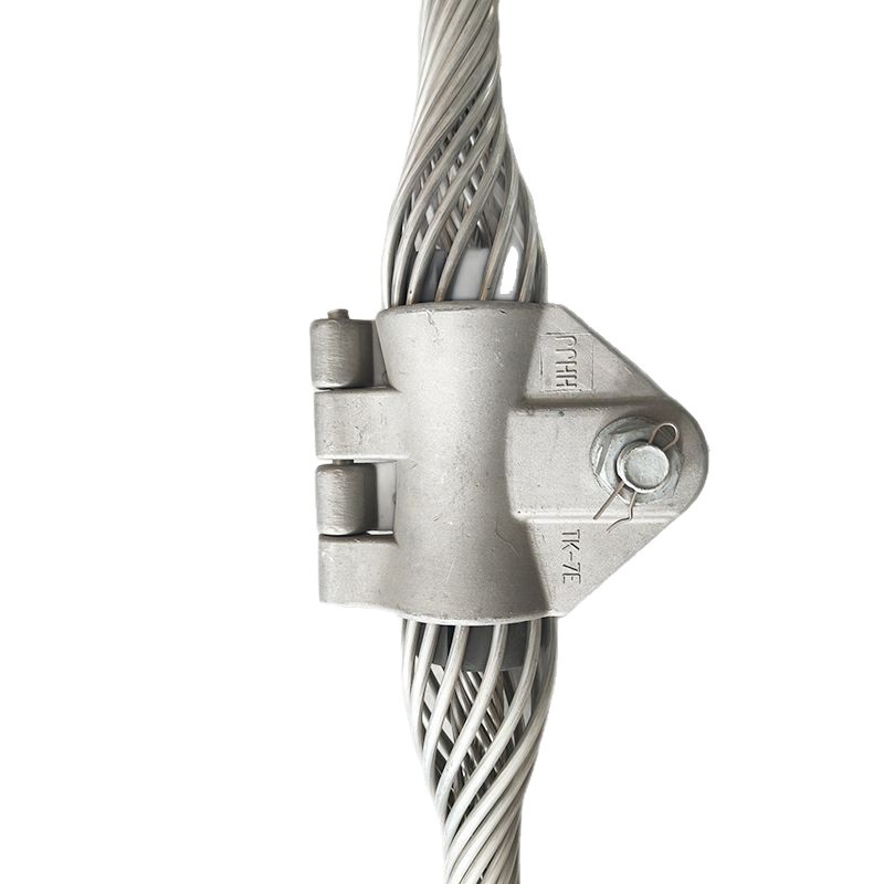 Tk-3-7 Pre-Twisted Suspension Clamp Adss Optical Cable Aluminum Fixed Clamp Small Span Straight Suspension Clamp