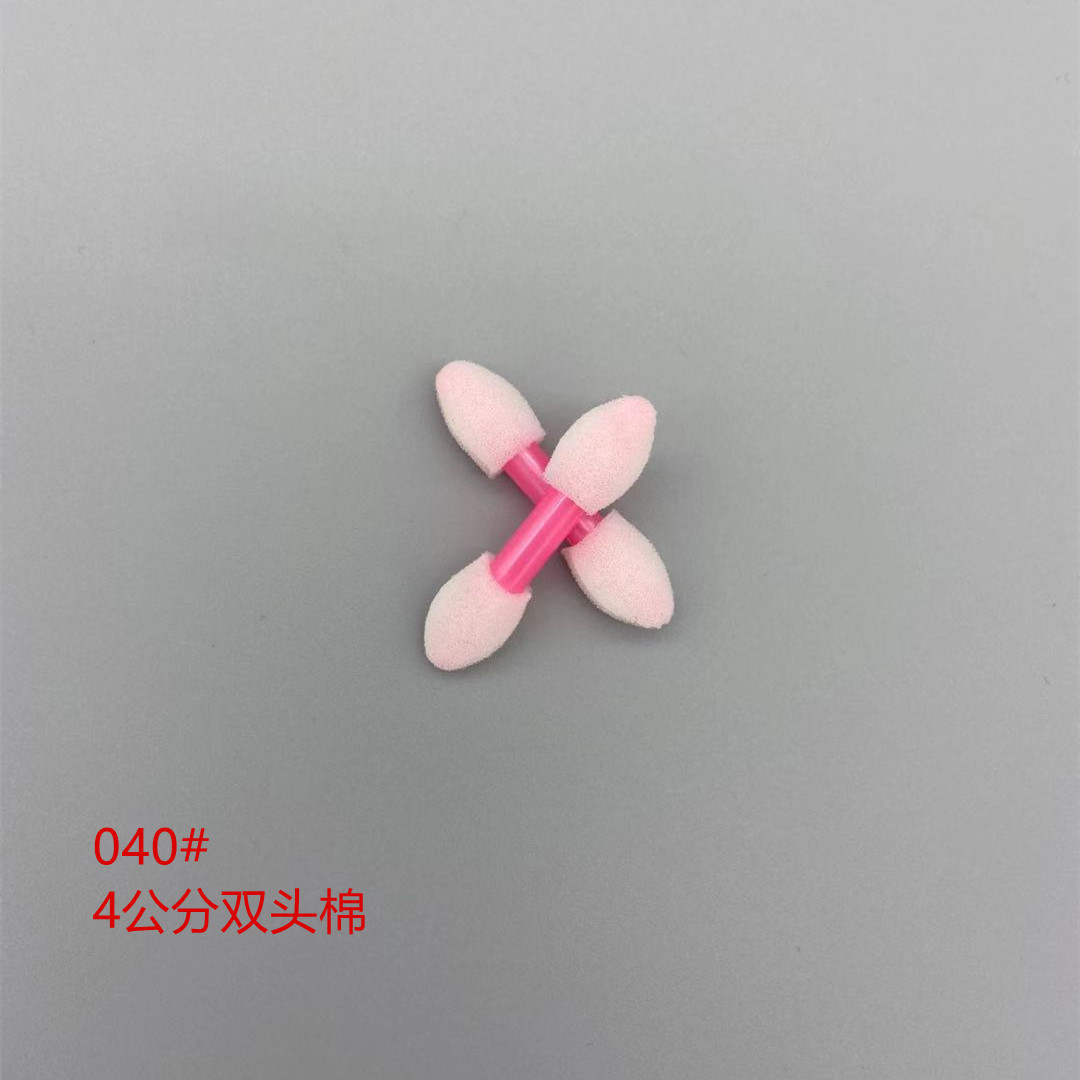 Двухсторонняя губка для теней, спонж для теней, кисть для макияжа, практичный маленький контейнер для тонального крема