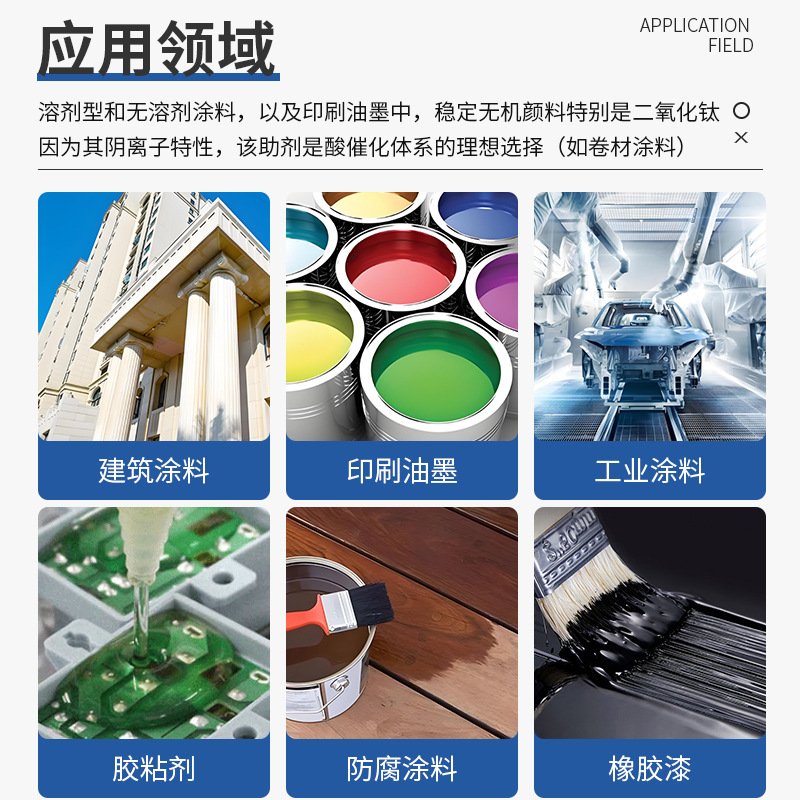 Wetting and Dispersant CX-106 Architectural Coatings for Inorganic Pigments Automotive Coatings and Industrial Coatings